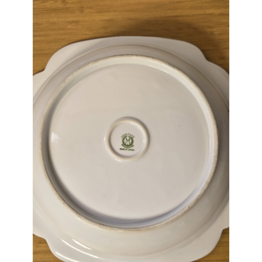 Antique Noritake Nippon Hand-Painted Porcelain Serving Bowl. Some Wear See Pics - Picture 7 of 13